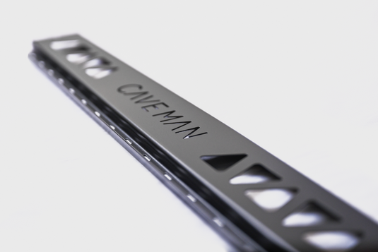 Close up of Cave Man rail, focus on Cave Man - solid system