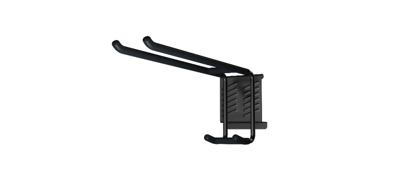 Load image into Gallery viewer, Black metal bracket on a white background
