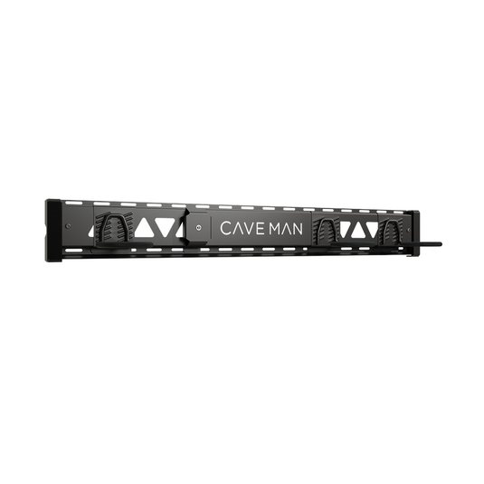 Cave Man rail system with hooks